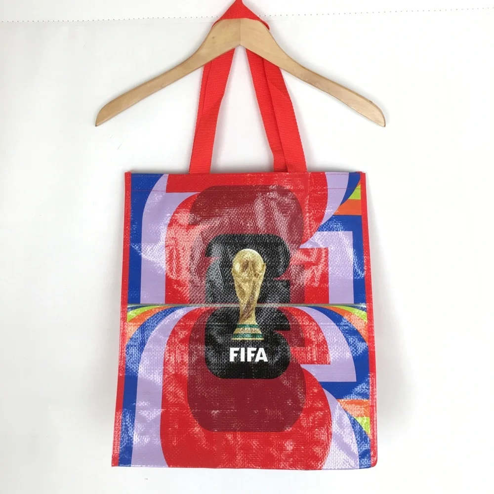 FIFA World Cup 2026 Red Tote Bag Reusable Shopping Bag Collectible Souvenir NEW